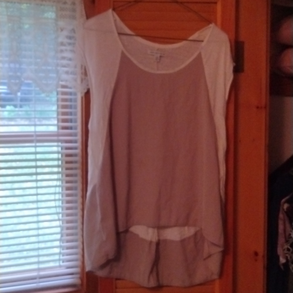 AE Cap Sleeve Sheer Blouse
